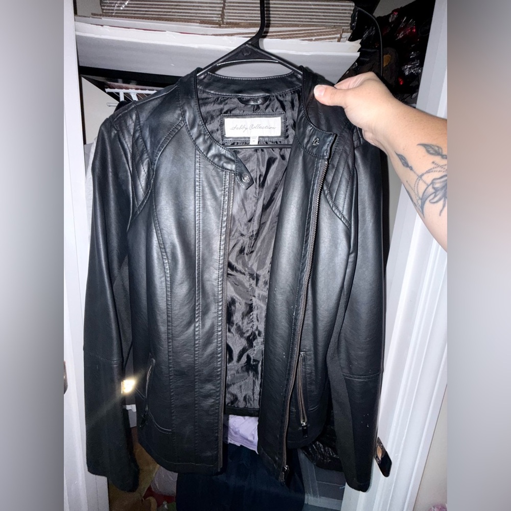 Abrand Sleek Black Leather Jacket